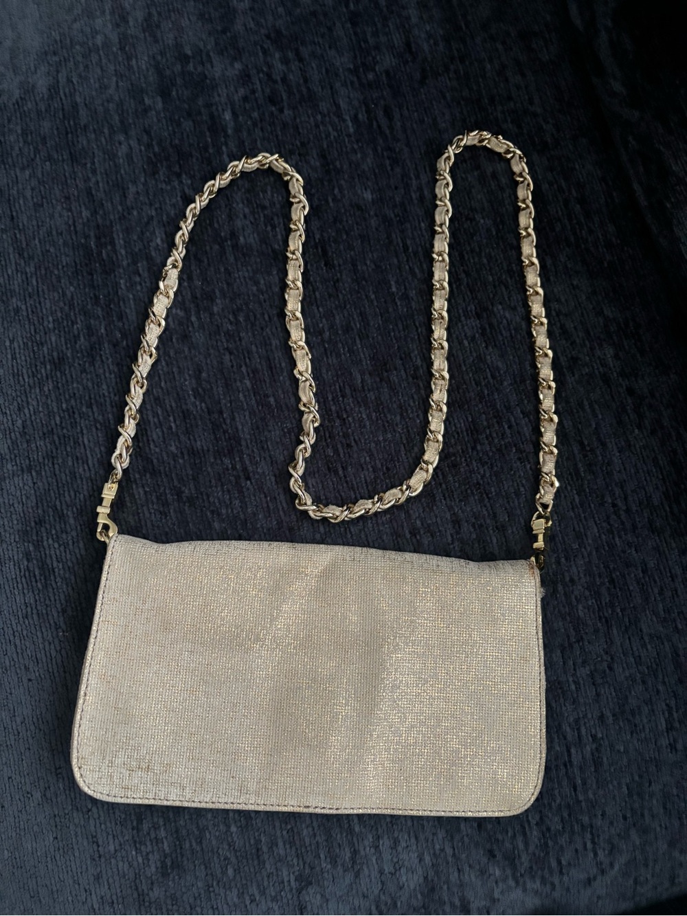 Tory Burch Metallic Gold Chain Crossbody Bag - Picture 3 of 14